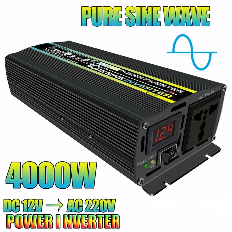 4000 واط موجة جيبية نقية سيارة - مراجعة Ac Outdoor Power وسعره