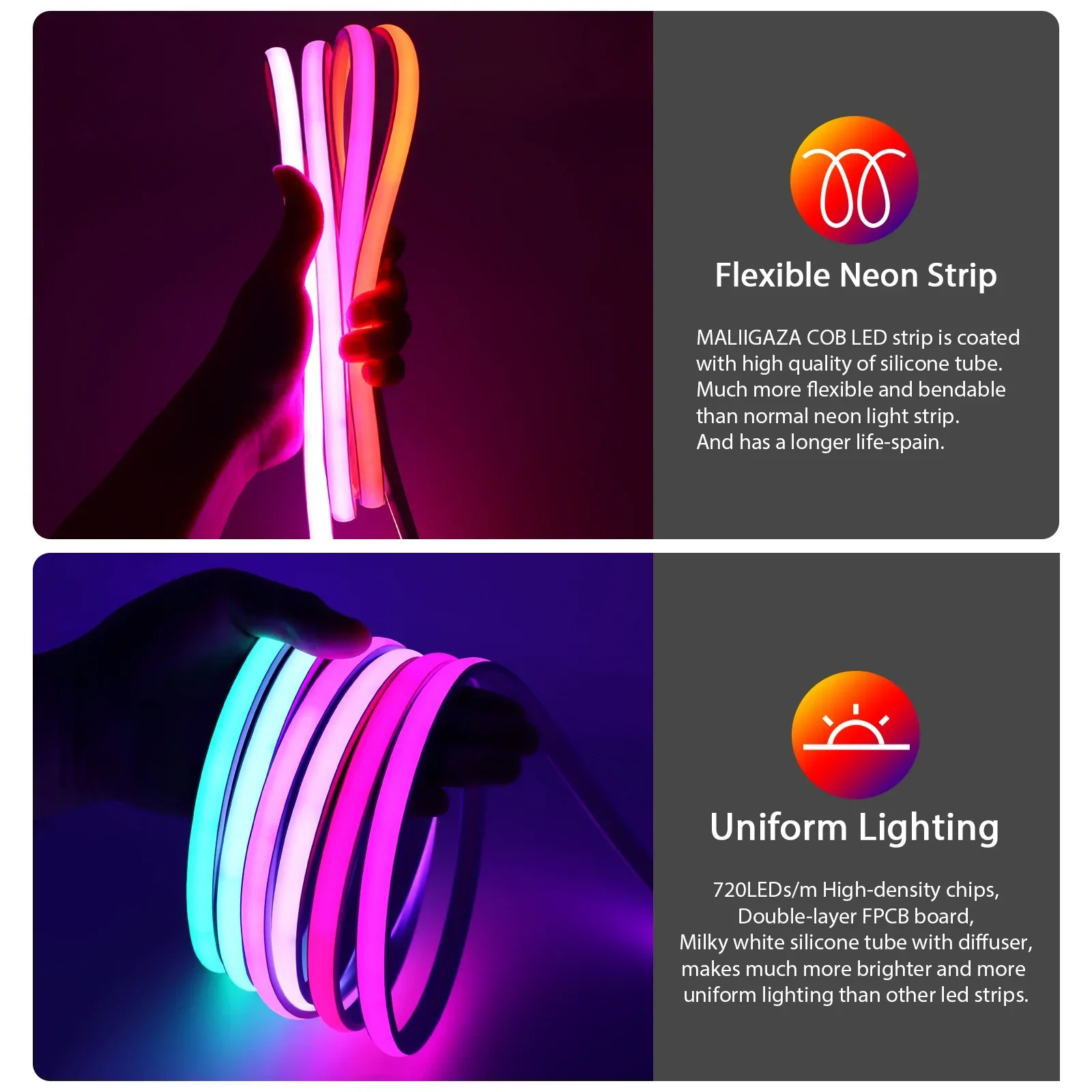 12 فولت 24 فولت IP68 RGBIC COB - مراجعة Outdoor Power Strip Weatherproof وسعره